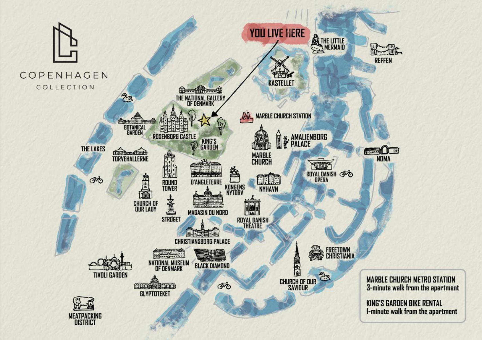 Luxury 'Kings Garden View' 260M2 Prime Located Flat Apartment Copenhagen Luaran gambar
